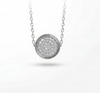 Eternal Sparkle Pavé Disc Necklace