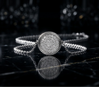 Eternal Sparkle Pavé Disc Necklace