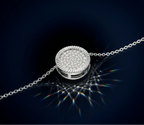 Eternal Sparkle Pavé Disc Necklace