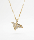 Celestia Wing Diamond Necklace