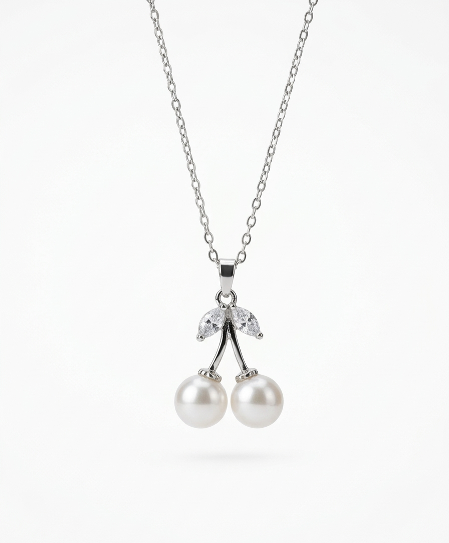 Pearl Bloom Cherry Necklace