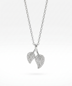 Twin Leaf Radiance Necklace