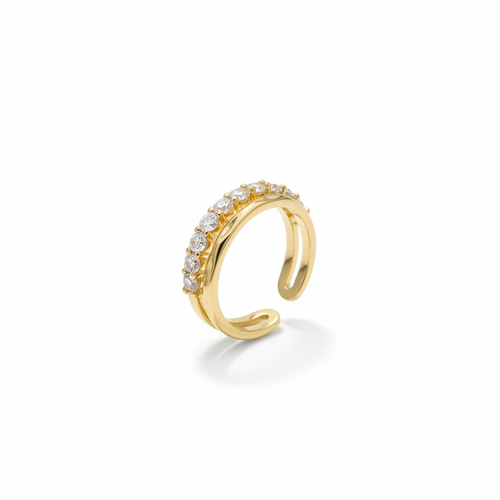 Celeste Dual Band Open Ring - VITTAM