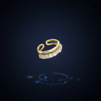 Celeste Dual Band Open Ring - VITTAM