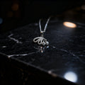 Silver Whisper Butterfly Necklace