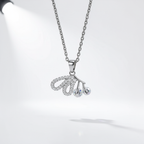 Silver Whisper Butterfly Necklace