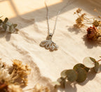 Silver Whisper Butterfly Necklace