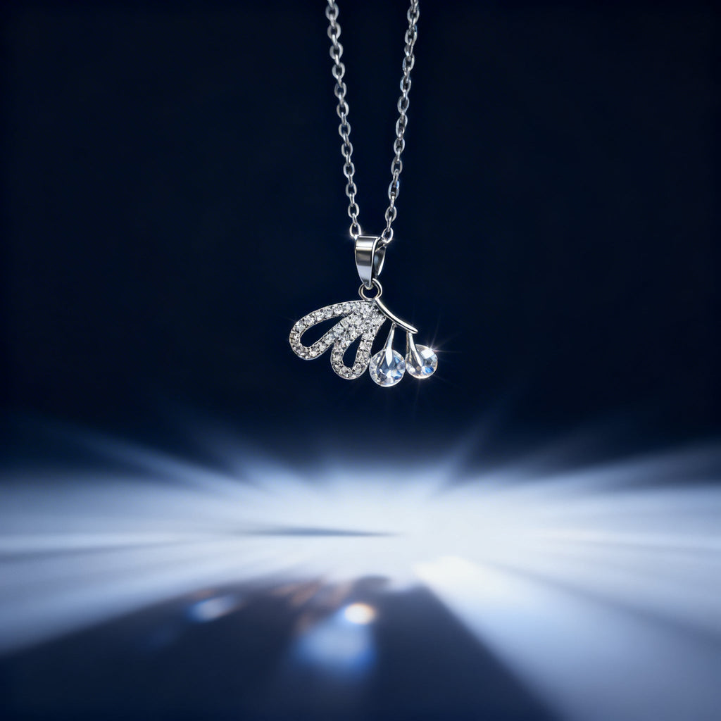 Silver Whisper Butterfly Necklace