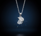 Crystal Leaf Drop Necklace