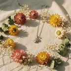 Crystal Leaf Drop Necklace