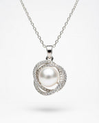 Celestial Pearl Orbit Necklace