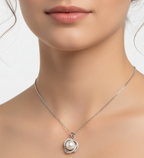 Celestial Pearl Orbit Necklace