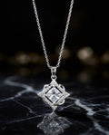 Starlight Blossom Princess-Cut Necklace