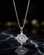 Starlight Blossom Princess-Cut Necklace