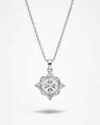 Starlight Blossom Princess-Cut Necklace