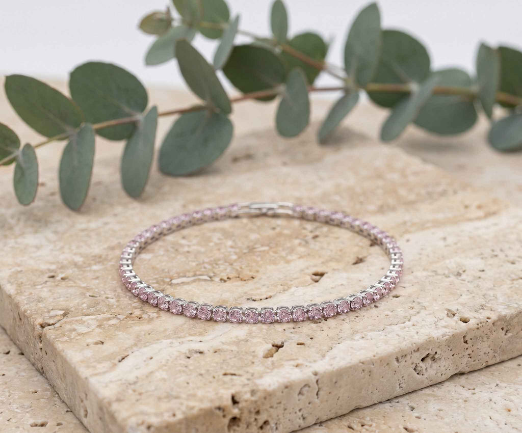 Celeste Blush Tennis Bracelet