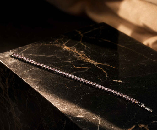 Celeste Blush Tennis Bracelet