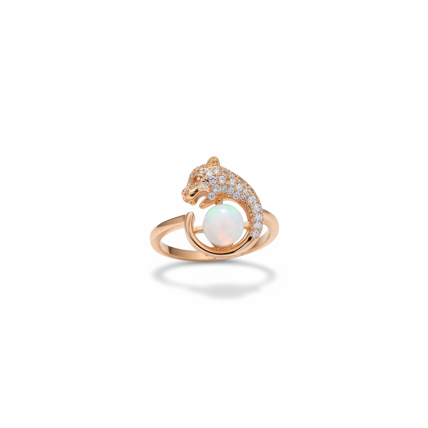 Celestial Panther Opal Ring - VITTAM