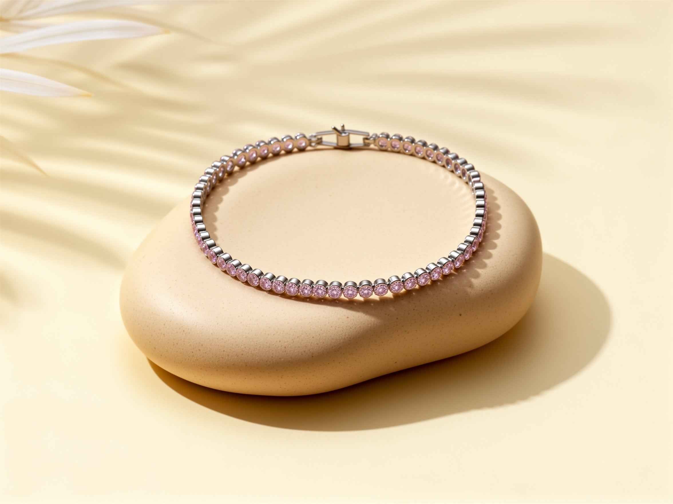 Celeste Blush Tennis Bracelet