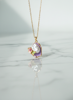 Blossom Pearl Enamel Necklace