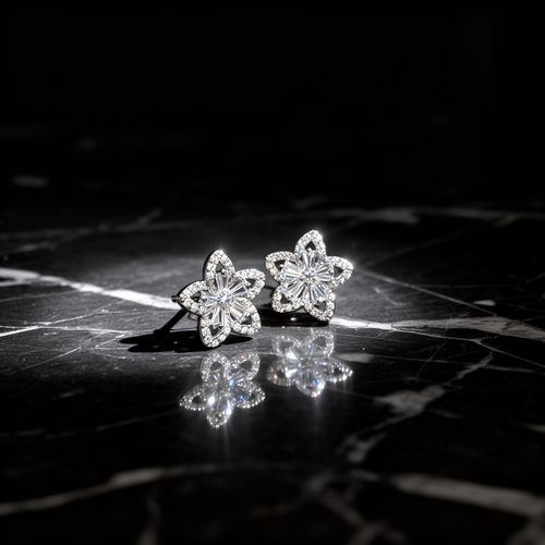 Blooming Radiance Diamond Earrings - VITTAM
