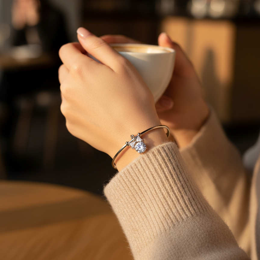 Celeste Bow Solitaire Kada