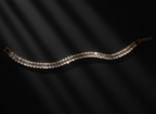 Linear Radiance Baguette Diamond Bracelet - VITTAM