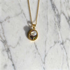 Luminous Pearl Garden Medallion Necklace