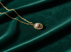Luminous Pearl Garden Medallion Necklace