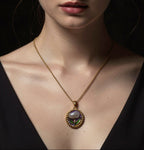 Luminous Pearl Garden Medallion Necklace