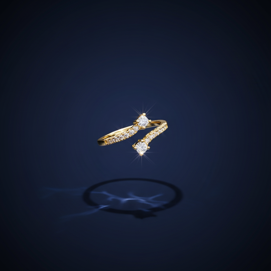Eterna Twin Spark Wrap Ring