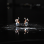 Rose Gold Radiance Drop Earrings - VITTAM
