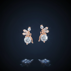 Rose Gold Radiance Drop Earrings - VITTAM