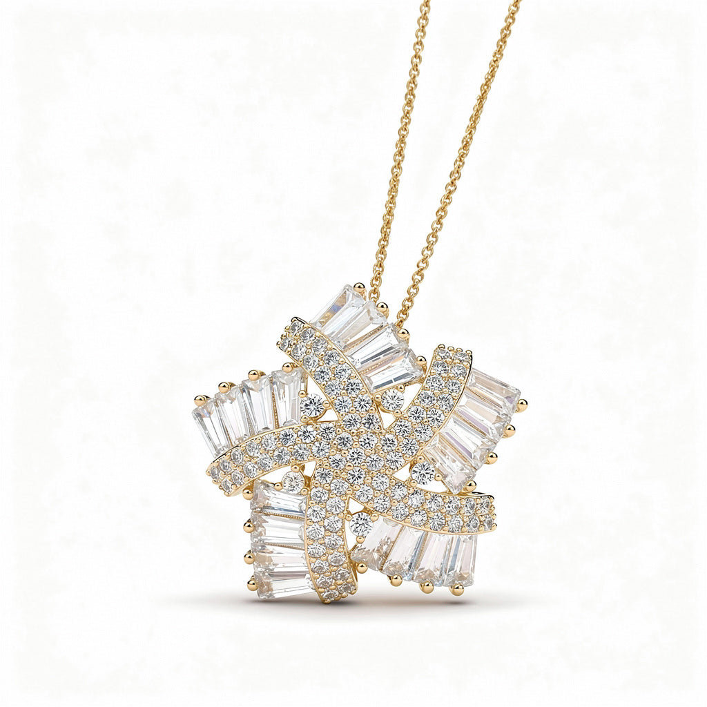 Celestial Radiance Starburst Necklace