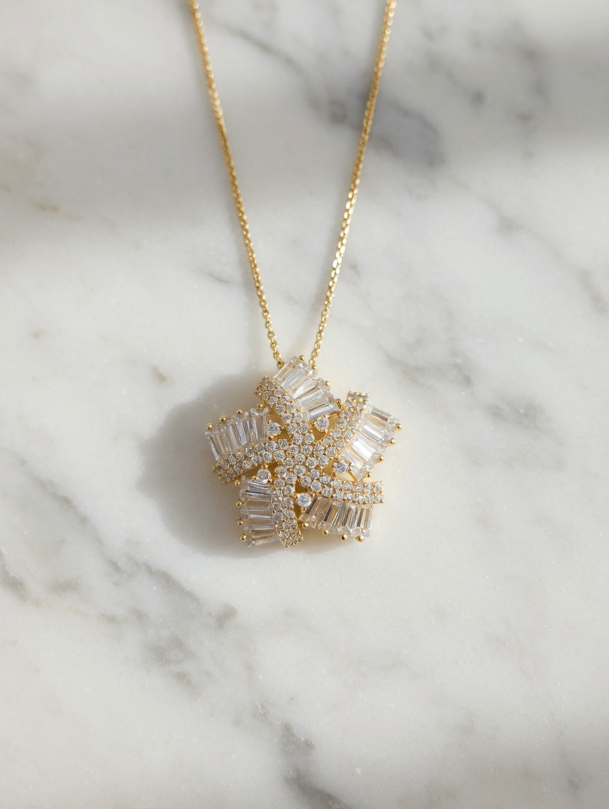 Celestial Radiance Starburst Necklace