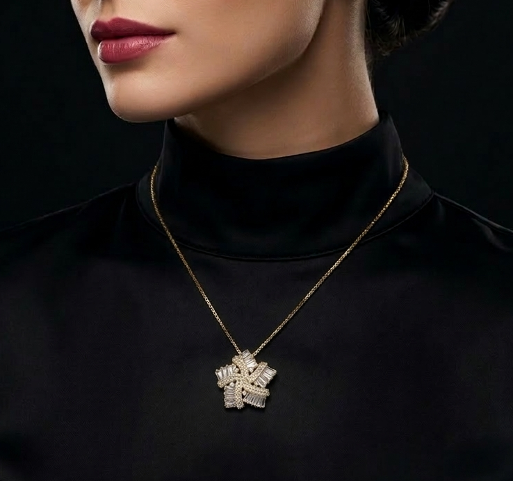 Celestial Radiance Starburst Necklace