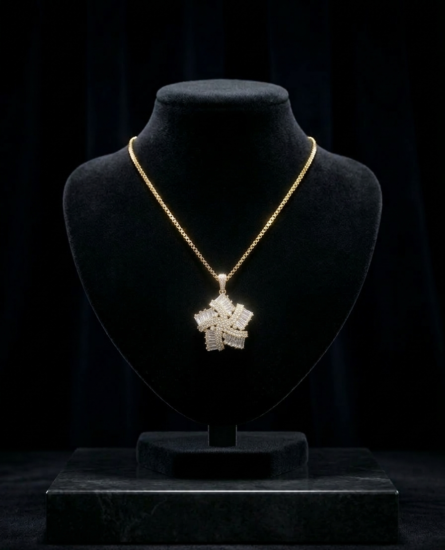 Celestial Radiance Starburst Necklace
