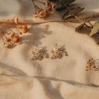 Golden Blossom Spark Stud Earrings - VITTAM