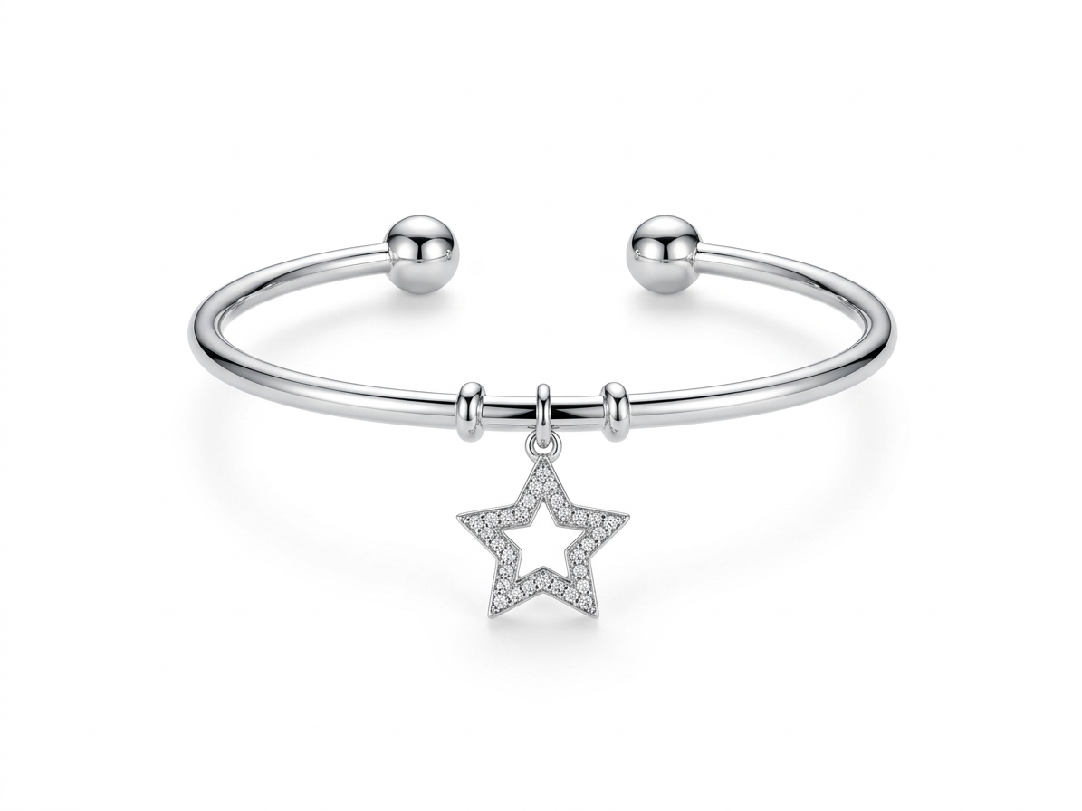 Starlight Charm Silver Kada
