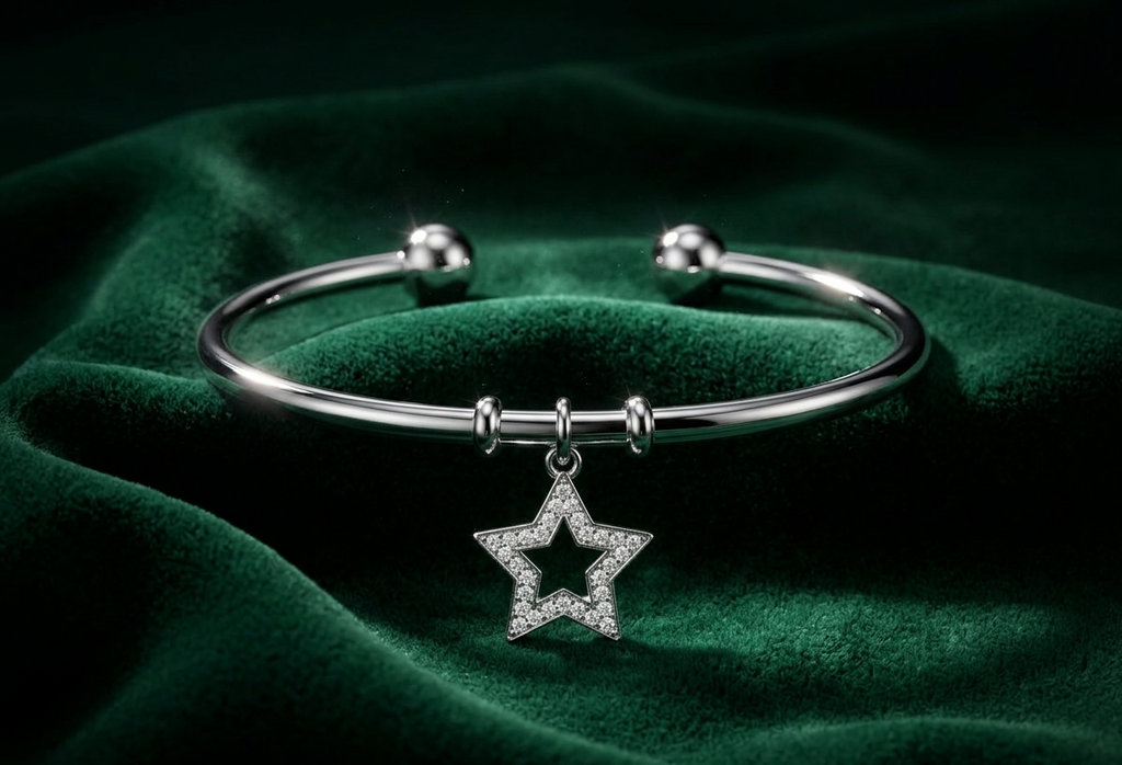 Starlight Charm Silver Kada