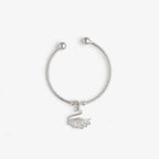 Swan Grace Charm Silver Kada